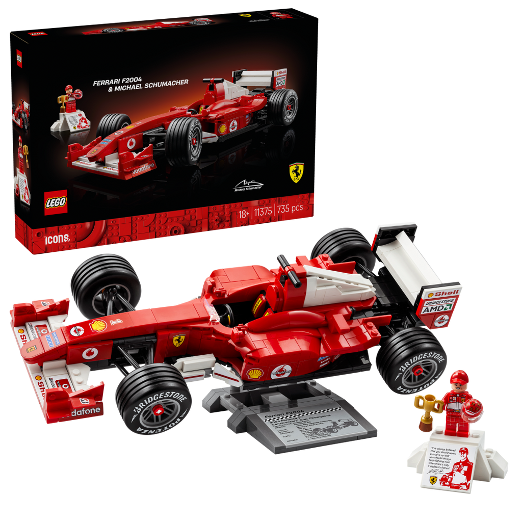 11375 | LEGO® ICONS™ Ferrari F2004 & Michael Schumacher