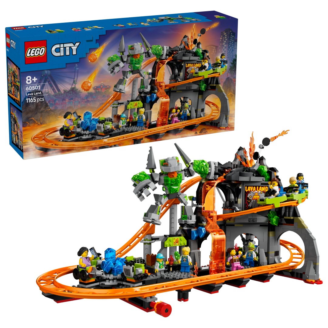 60501 | LEGO® City Lava Land Roller Coaster Park