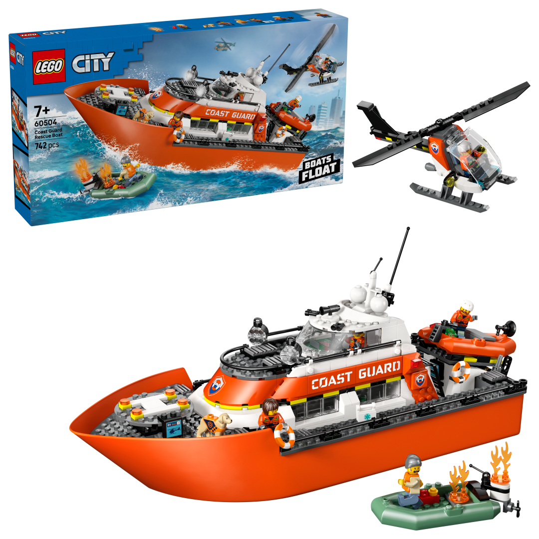 60504 | LEGO® City Coast Guard Rescue Boat & Helicopter