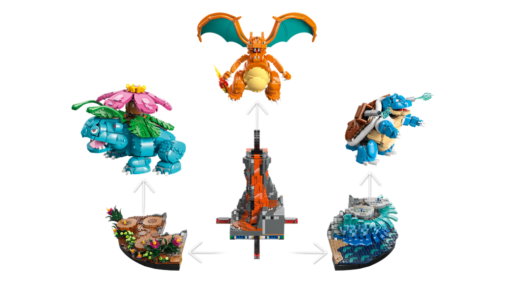 72153 | LEGO® Pokémon™ Venusaur, Charizard and Blastoise