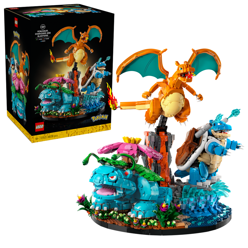 72153 | LEGO® Pokémon™ Venusaur, Charizard and Blastoise