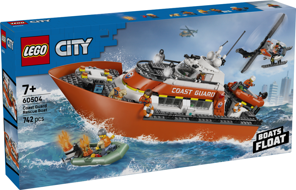 60504 | LEGO® City Coast Guard Rescue Boat & Helicopter