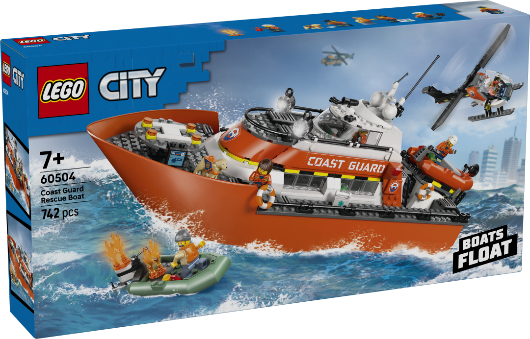 60504 | LEGO® City Coast Guard Rescue Boat & Helicopter