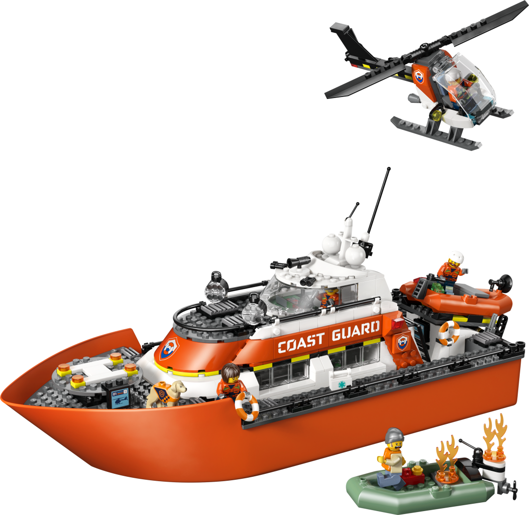 60504 | LEGO® City Coast Guard Rescue Boat & Helicopter