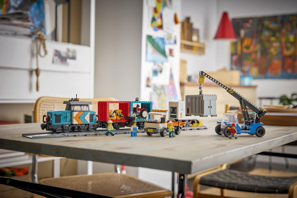 60509 | LEGO® City Harbor Freight Train with Crane & Truck