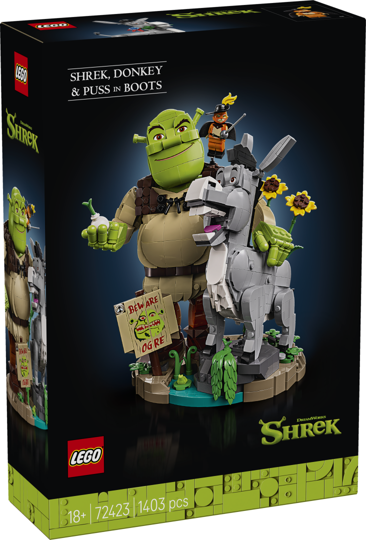 72423 | LEGO® ICONS™ Shrek, Donkey & Puss in Boots