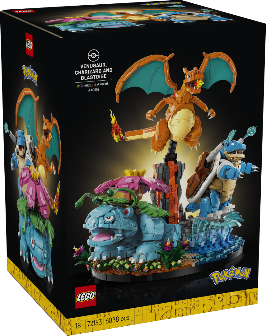 72153 | LEGO® Pokémon™ Venusaur, Charizard and Blastoise